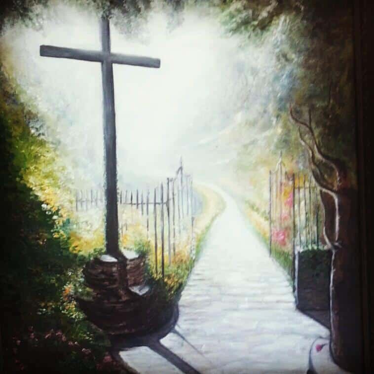 Irena's painting of pathway